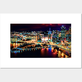 Pittsburgh City Lights Posters and Art